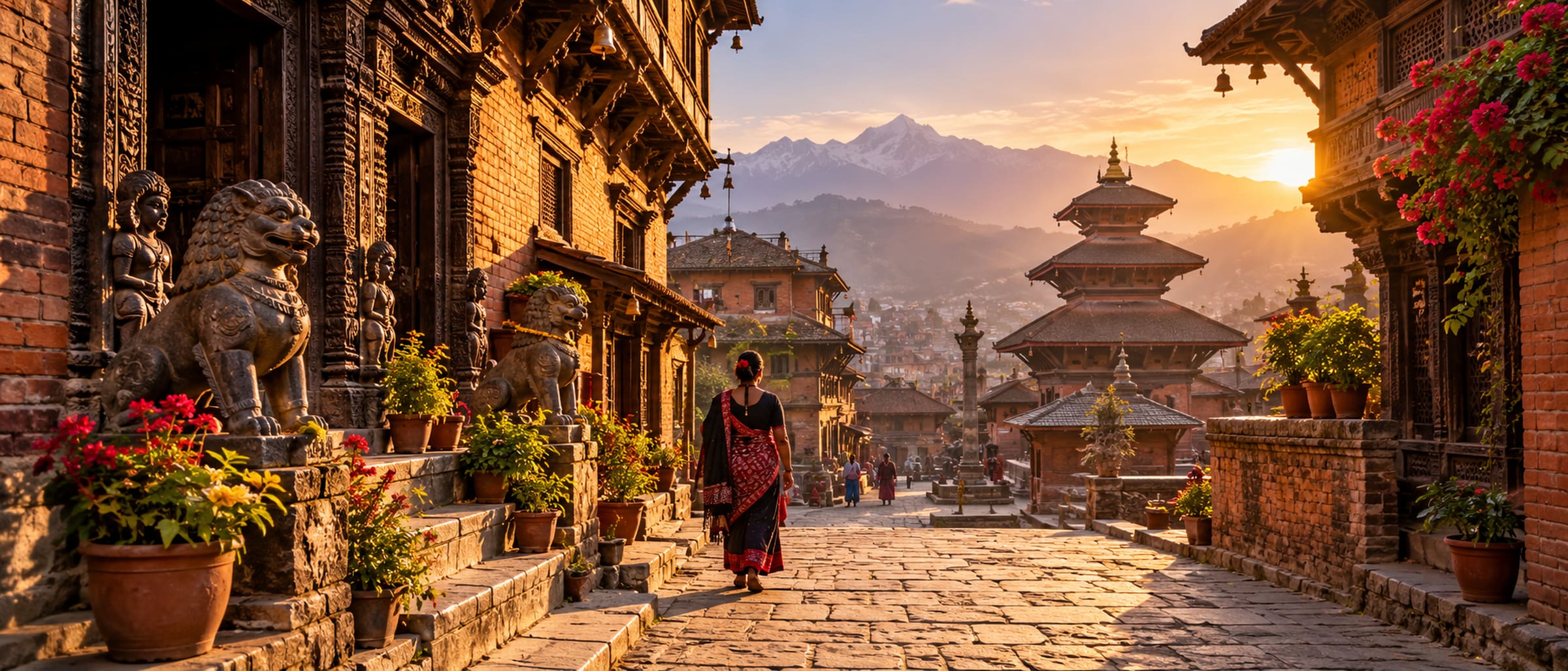 Kathmandu heritage walk and temple architecture